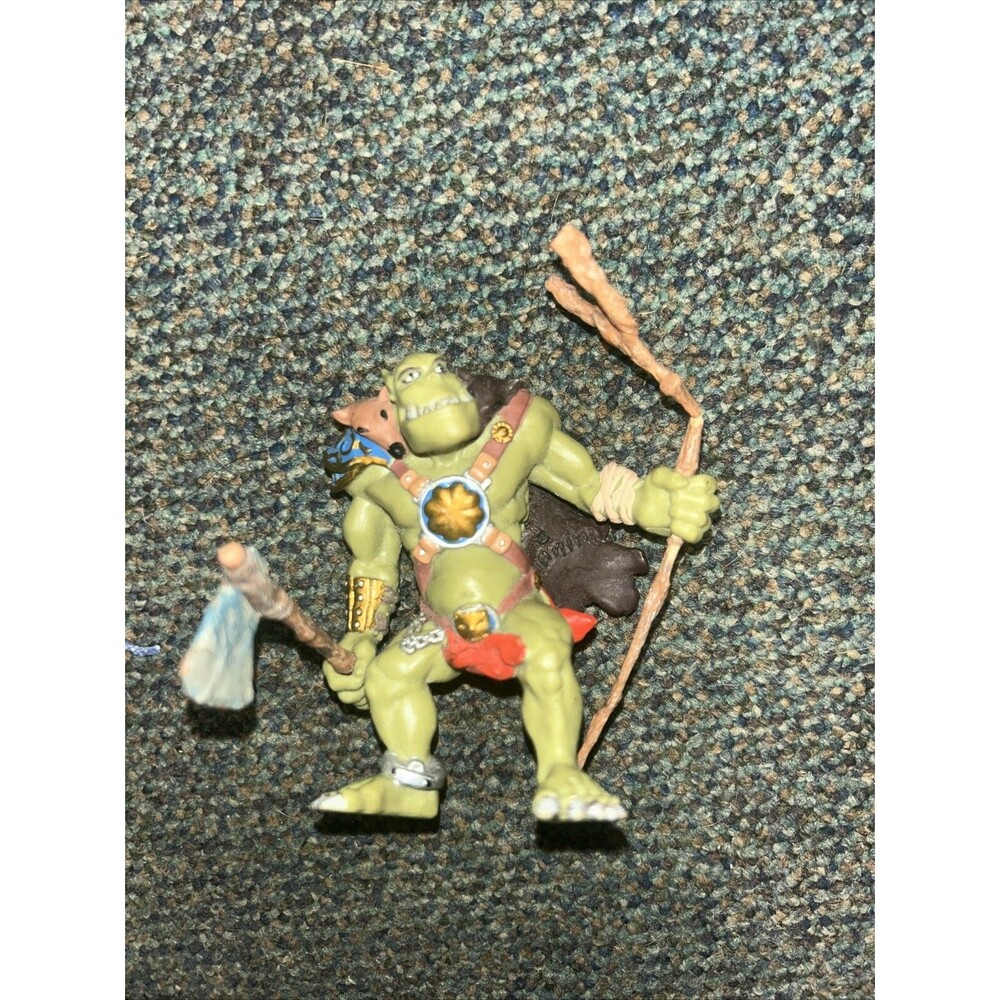 Papo Green Orc Waghar Troll Ogre PVC 4" Toy Action Figure 2002